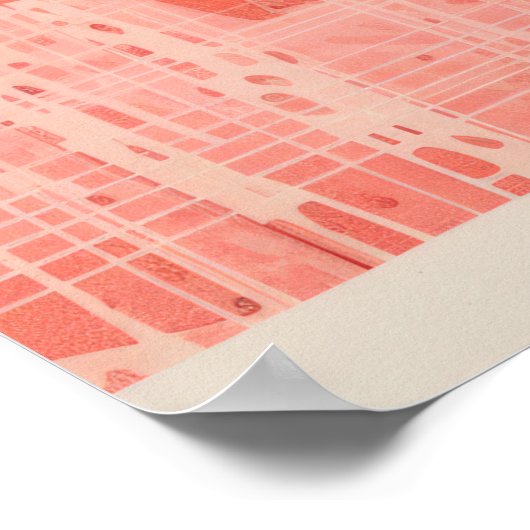 Vet contrast: een symfonie van stijl en kleur poster (Hoek)