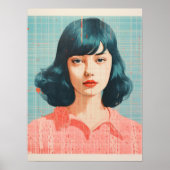 Vet contrast: een symfonie van stijl en kleur poster (Voorkant)