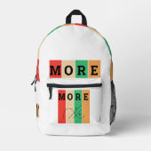 Vet contrast en geometrie bedrukte rugzak (Voorkant)