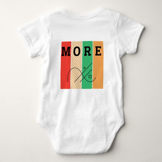 Vet contrast en geometrie romper (Achterkant)