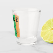 Vet contrast en geometrie shot glas (Rechts)