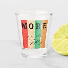 Vet contrast en geometrie shot glas