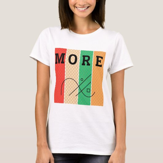 Vet contrast en geometrie t-shirt (Voorkant)