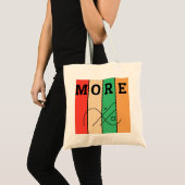 Vet contrast en geometrie tote bag (Voorkant (product))