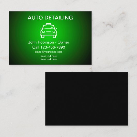 Vet Cool Auto Detailing Visitekaartjes (Voorkant / Achterkant)