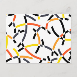 Vet, cool, trendy, speels, stedelijke, moderne kun briefkaart