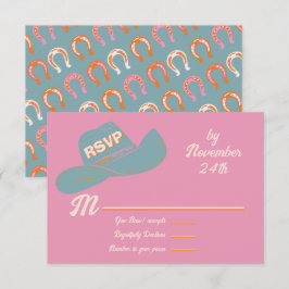 Vet Cowboy Western Pet rsvp-antwoordkaarten Kaart