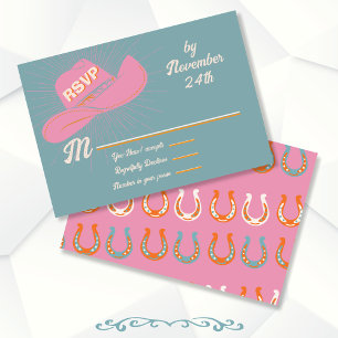 Vet Cowboy Western Pet rsvp-antwoordkaarten Kaart