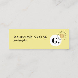 Vet Creatief Monogram Logo Geel Social Media Mini Visitekaartje