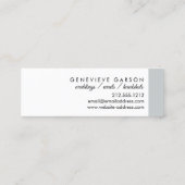 Vet Creatief Monogram Logo Grijs Social Media Mini Visitekaartje (Achterkant)