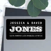 Vet creatief zwart en wit label