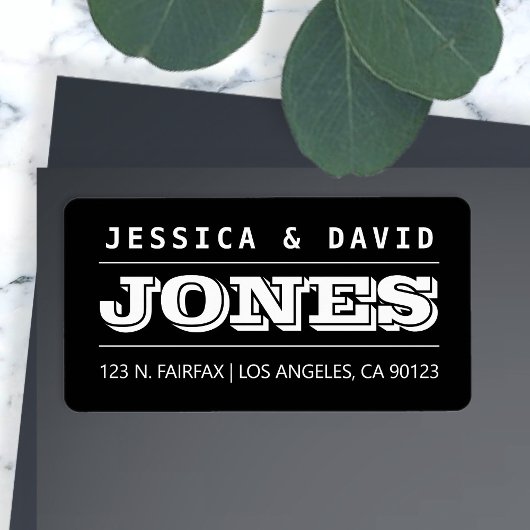 Vet creatief zwart en wit label