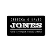 Vet creatief zwart en wit label (Voorkant)