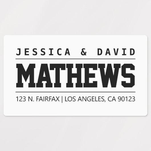 Vet Creative Black & White waterbestendig Labels (Design 2)