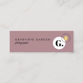 Vet Creative Monogram Logo Mauve Social Media Mini Visitekaartje