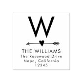 Vet Custom Monogrammed Retouradres Wood Stamp Rubberstempel (Afrduk)