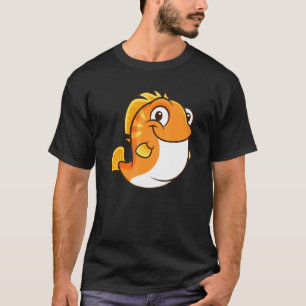 Vet Cute Chubby Vis Oranje T-shirt