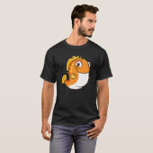 Vet Cute Chubby Vis Oranje T-shirt (Voorkant volledig)