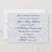 Vet Damask 45e Jubileum 4.5x6.25 nodigt uit Kaart (Achterkant)