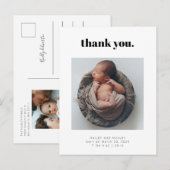 Vet Dank je Baby Foto geboorte Aankondigingskaart (Voorkant / Achterkant)