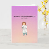 Vet Dank u Gevouwen Wenskaart Kaart (Gele Bloem)