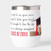 Vet, Dapper en Sterk Thermisch Wijn Tumbler (Links)