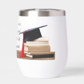 Vet, Dapper en Sterk Thermisch Wijn Tumbler (Achterkant)