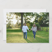 Vet Datum Sage Groen Wit Simplistic Bruiloft Save The Date (Achterkant)