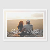 Vet de Rand van de Gradiënt Foto sparen de Datum Magnetische Uitnodiging (Voorkant)