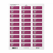 Vet Deco Bloemen in Roos Etiket (Full Sheet)