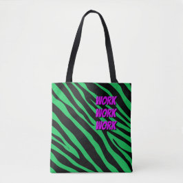 Vet dierenprint Werk & Speel leuke kleur Tote Bag