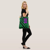 Vet dierenprint Werk & Speel leuke kleur Tote Bag (Op model)
