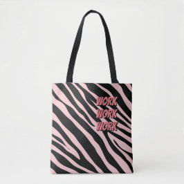 Vet dierenprint Werk & Speel leuke kleur Tote Bag