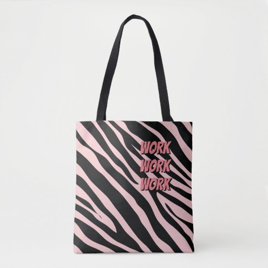 Vet dierenprint Werk & Speel leuke kleur Tote Bag (Voorkant)
