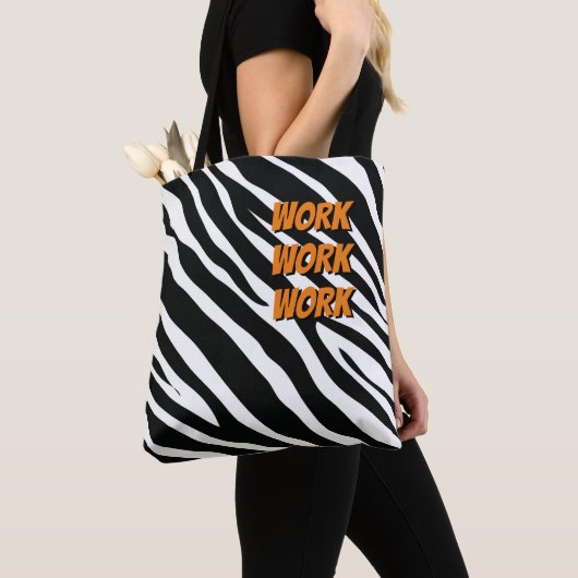 Vet dierenprint Werk & Speel leuke kleur Tote Bag (Dichtbij)