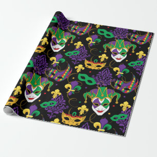 Vet Dinsdag Mardi Gras Carnival Cadeaupapier