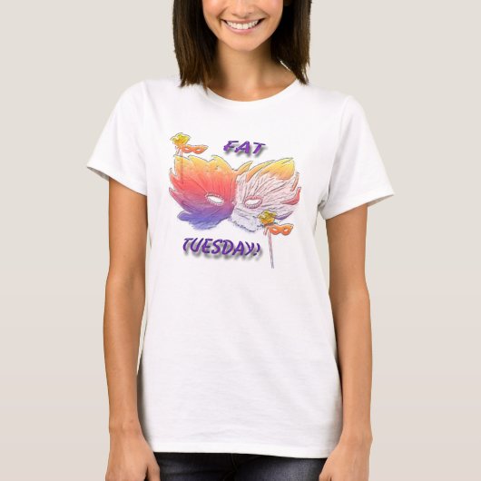 Vet Dinsdag Masker T-shirt (Voorkant)