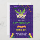 Vet Dinsdag partijuitnodiging Kaart (Voorkant)