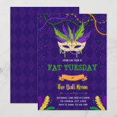 Vet Dinsdag partijuitnodiging Kaart (Voorkant / Achterkant)