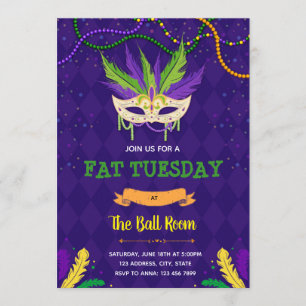 Vet Dinsdag partijuitnodiging Kaart