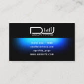 Vet DJ equalizer musical Visitekaartje (Achterkant)