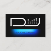 Vet DJ equalizer musical Visitekaartje (Voorkant)