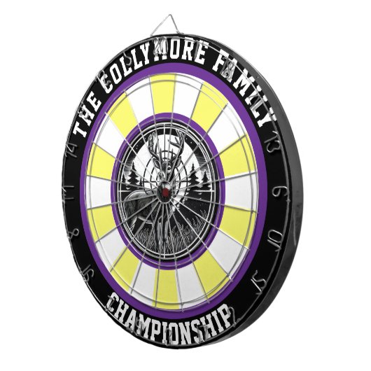 Vet Doel op Deer Design Dartbord (Voorkant Rechts)