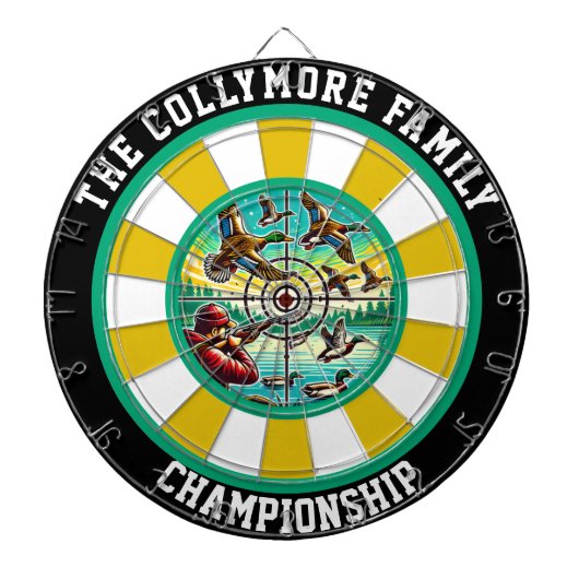 Vet Doel Vliegende Eenden Decor Dartbord (Voorkant)