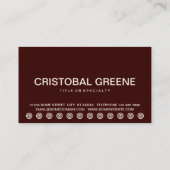 vet DOG WALKER klantenkaart Klantenkaartje (Achterkant)