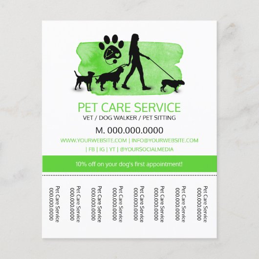 Vet / Dog walker / Pet Care Sitting (Voorkant)