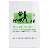 Vet / Dog walker / Pet Care Sitting Medium Cadeauzakje (Achterkant)