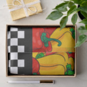 Vet driekleurig papier en karton (Geschenk)