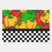 Vet driekleurig papier en karton inpakpapier vel (Voorkant 2)