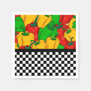 Vet driekleurig papier en karton servet